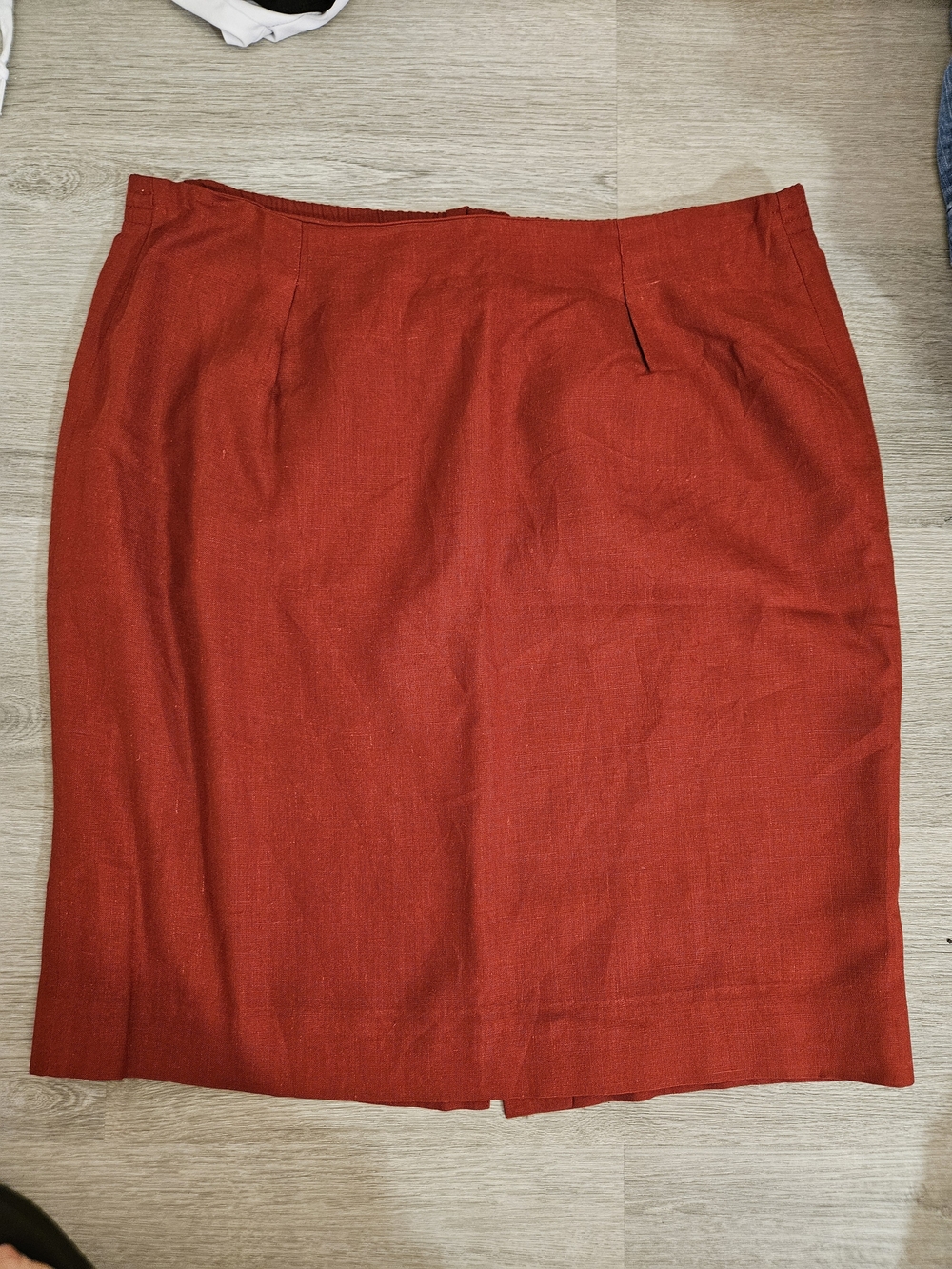 Rena Rowan Brick Red Pencil Skirt